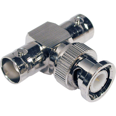 Adaptador BNC Macho / 2xBNC Fêmea