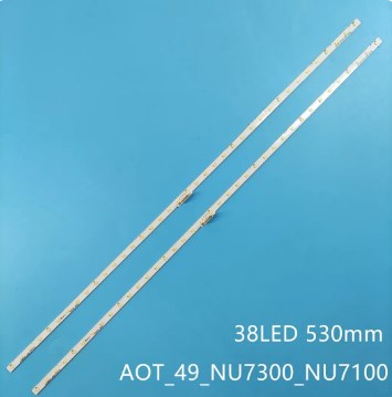 kit 2 Barras Led Samsung 49" UE49NU7105kxxc fa01 - UE49NU7100 - ue49nu7300