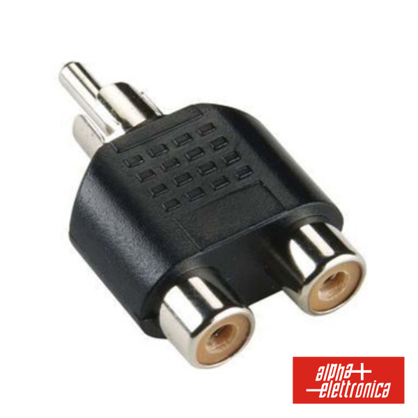 Adaptador RCA Macho / 2xRCA Fêmea