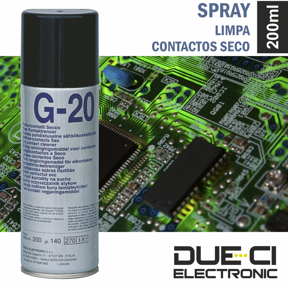 Spray DUE-CI G-20 LIMPA CONTACTOS SECO-  200 ml