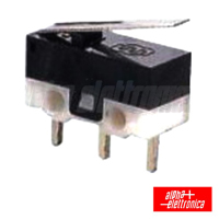 MICRO-SWITCH  12mm 1A-125V  c/patilha  p/c. impres

