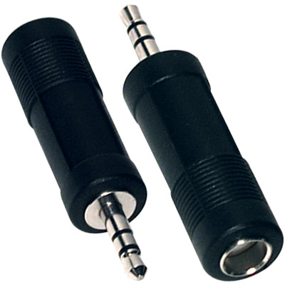 Adaptador 3,5 Macho ST / 6,35 Fêmea ST