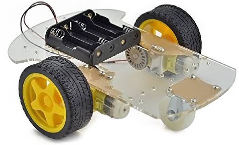 Kit Chassi Carro 2WD c/ Encoders e Motores