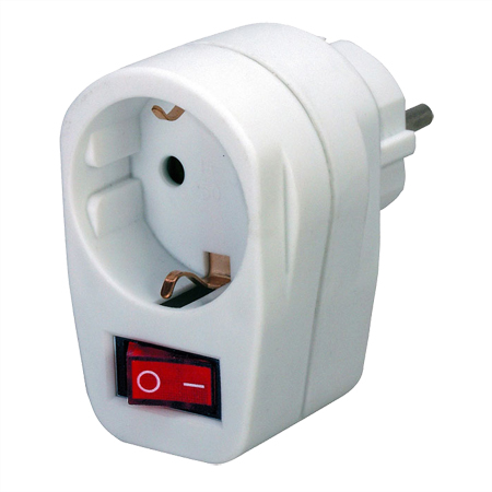 Tomada Electrica c/ 1 saida e interruptor