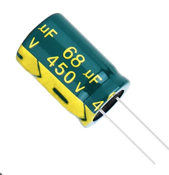 Condensador Electrolítico 105º - 68uF - 450V   -  25X15MM