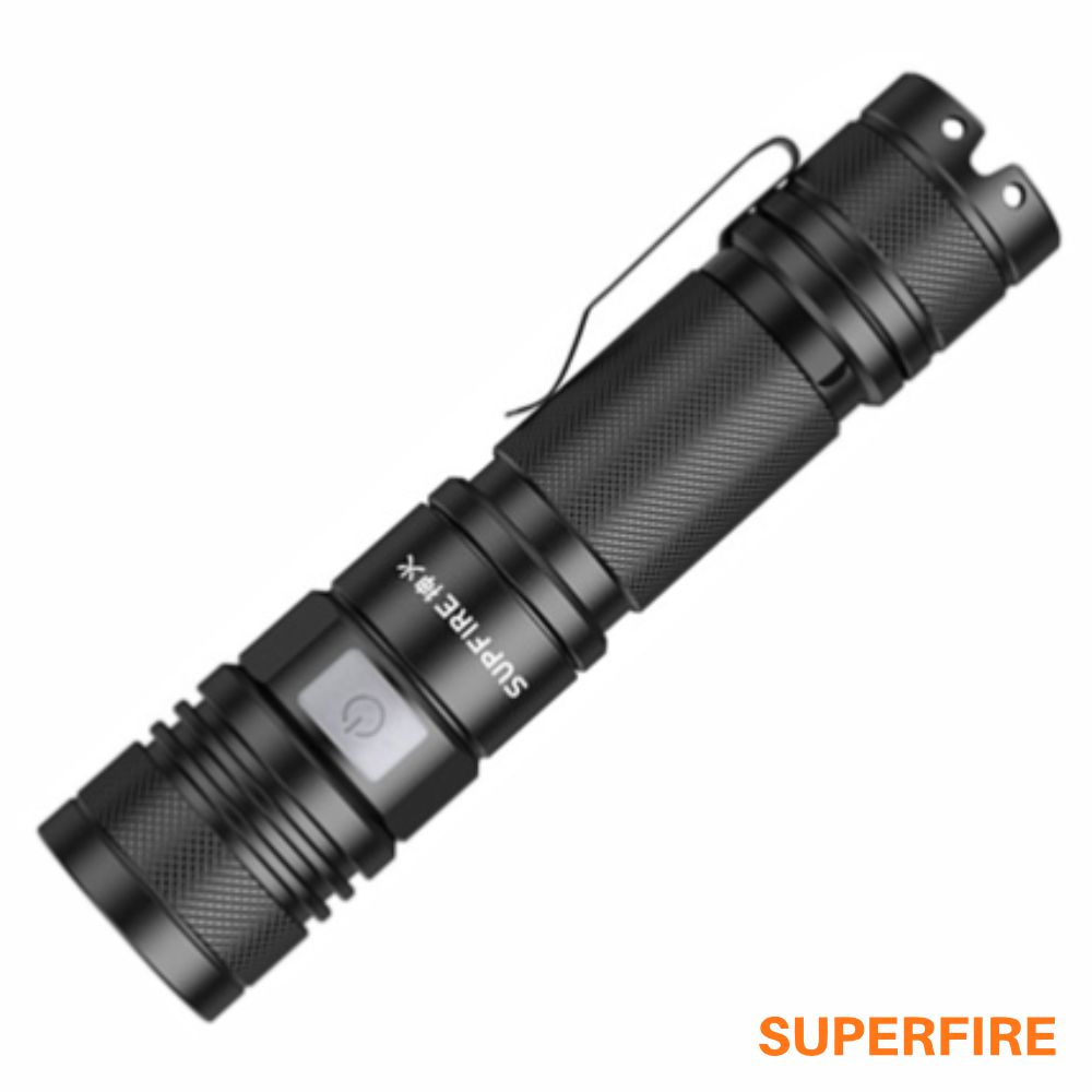 Lanterna  15W 1500lm IP44 c/ Zoom Recarregavel Superfire