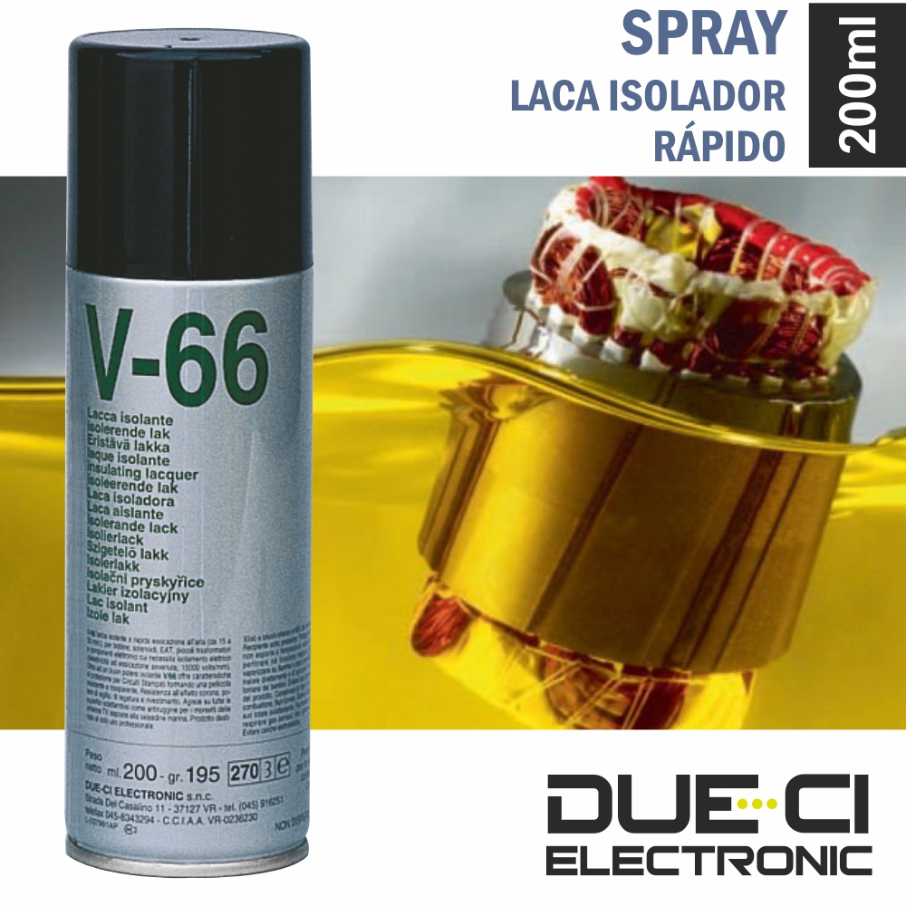 Spray DUE-CI V-66 Laca Isolador Rápido  200 ml