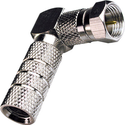 Ficha F Macho 6,6mm Curva Rosca (RG59)