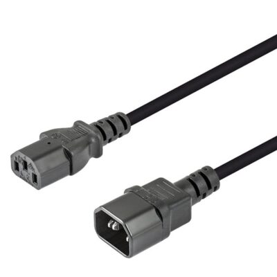 Cabo Alimentação IEC-C14 Macho / IEC-C13 Fêmea 1.8mt