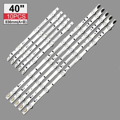 Kit 10 Barras (5A+5B) 9 Led´s 2014SVS40_3228 D4GE-400DCA-R2 (L) 836mm