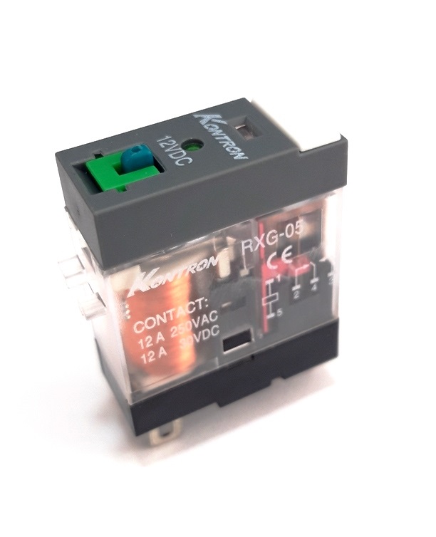 Relé Industrial DC24V/12A/1CC Ind. Mecanico + Led RXG-08 - 46.61.9.024