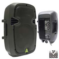 COLUNA PROFISSIONAL AMPLIFICADA ABS 8" 90W rms -  VSOUND