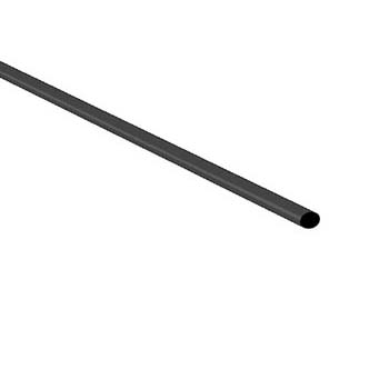 Manga Termoretrátil 1.6mm Preta - tira com 1,2 Metros