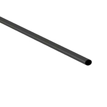 Manga Termoretrátil 2.4mm Preta - tira com 1,2 Metros
