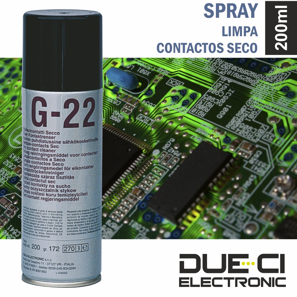 Spray DUE-CI G-22 LIMPA CONTACTOS SECO-  200 ml