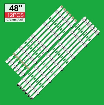 Kit 12 Barras 48" (6A+6B) 11 Led´s V5DU-480DCA-R1 + V5DU-480DCB-R1 972mm - BN96-34793A BN96-34794A - LM41-00109Z LM41-00117A