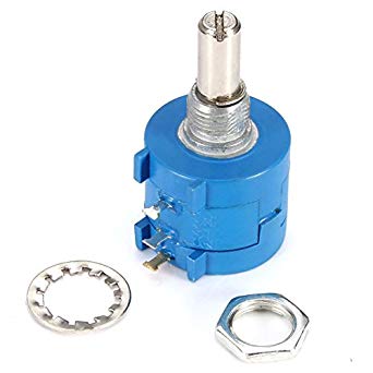 Potenciometro Precisão Multi-Volta  100 ohms com veio