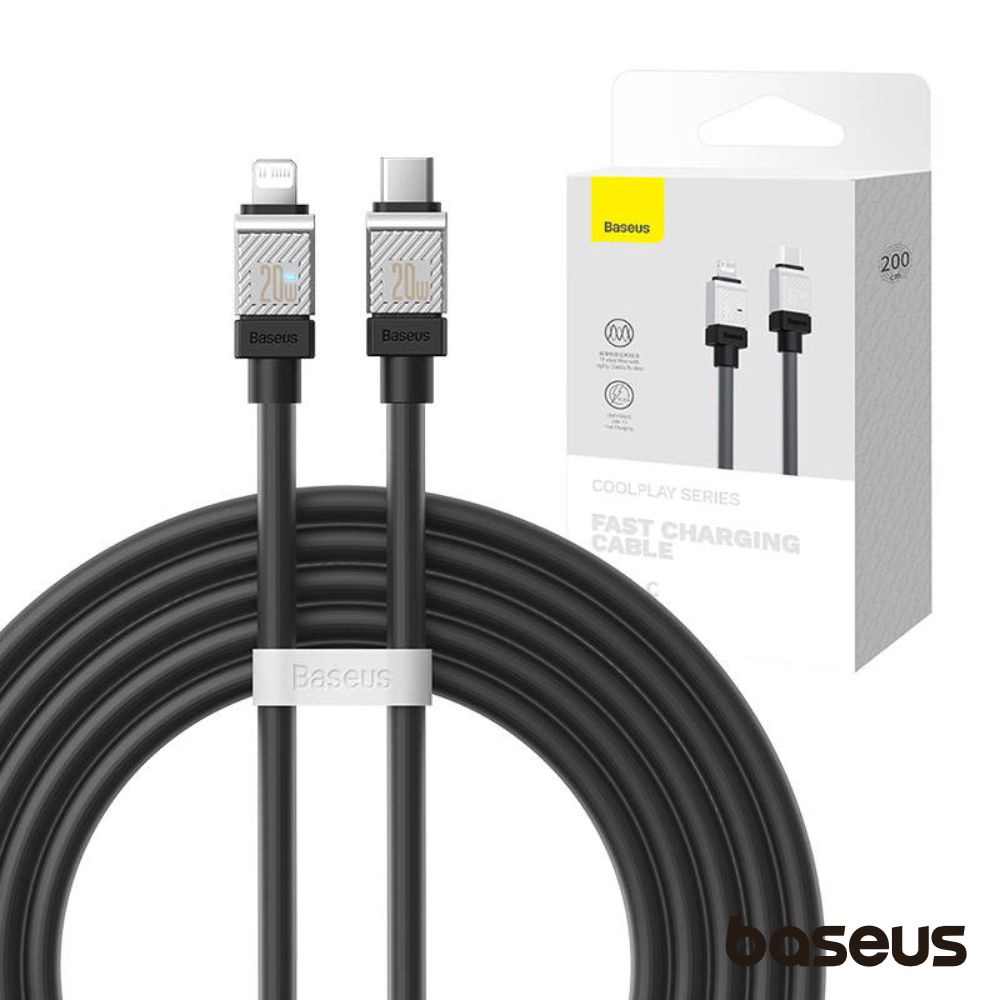 Cabo USB-C Macho P/ Lightning Macho PD 20W 2m - Baseus Cooplay
