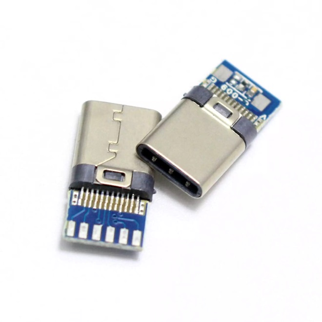 Modulo Conetor USB-C 3.1 Macho p/ Soldar