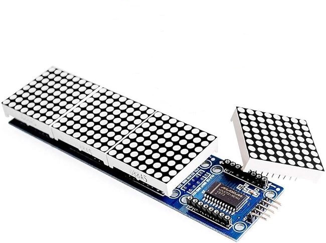 Display LED 4x Matrix 8×8 c/ Driver MAX7219 BRANCO