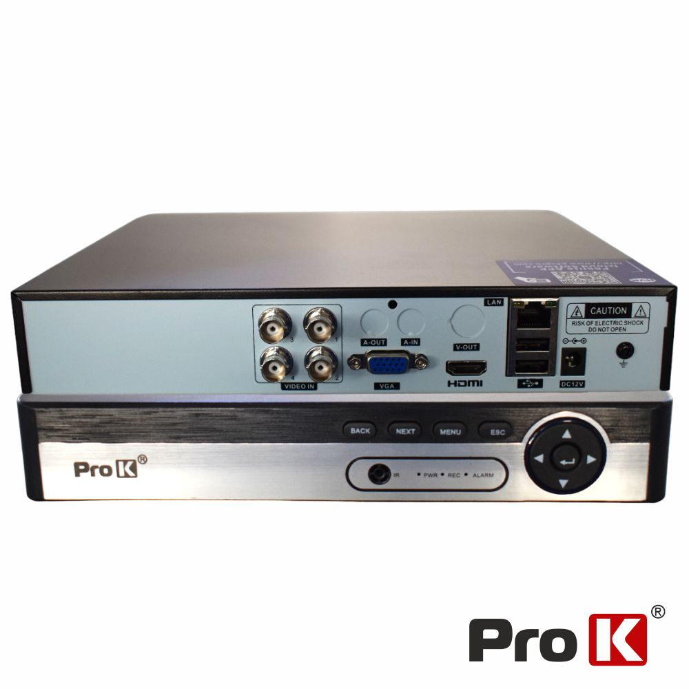 Vídeo-Gravador Digital 4 Canais 5in1 Ethernet HDMI PROK