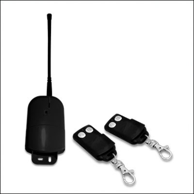 Kit Receptor 433 MHz 2 canais   para exterior c/ 2 Comandos Superior