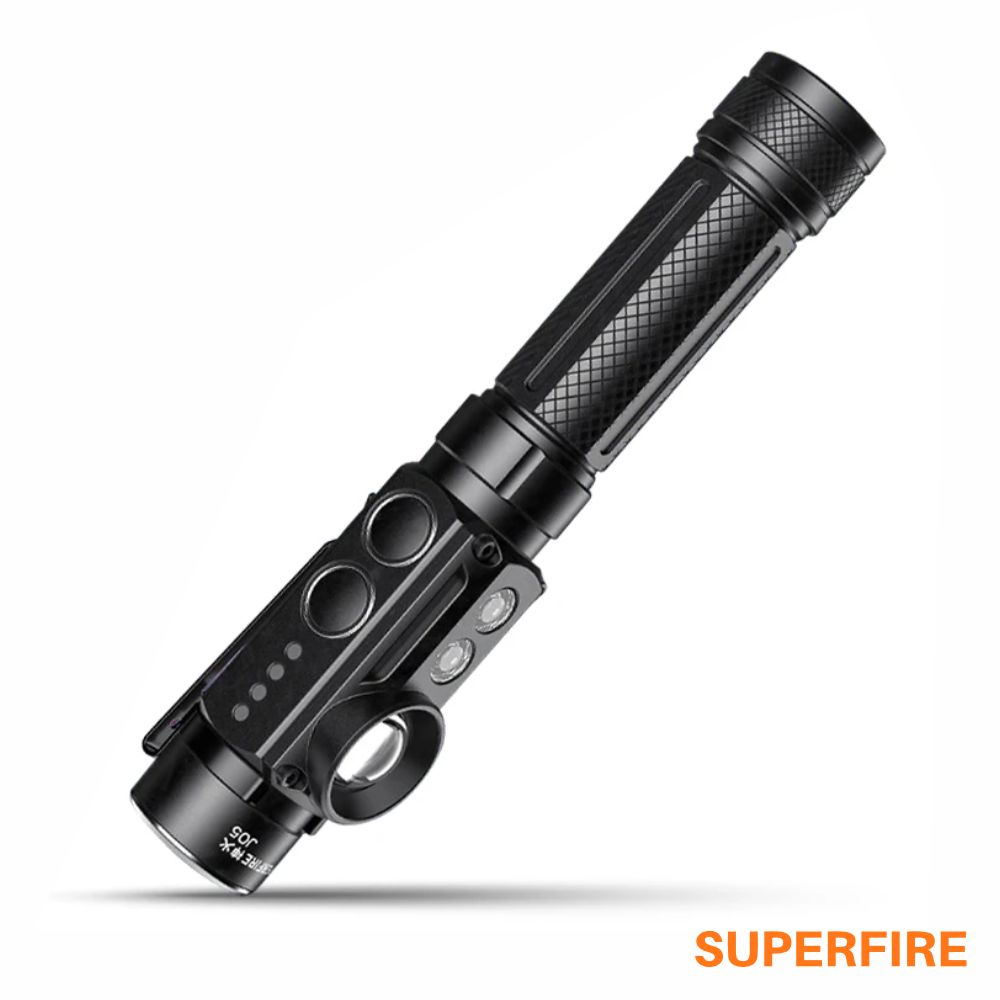 Lanterna  7W + 5W 450+380lum IP44 Recarregavel Superfire