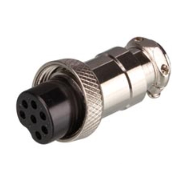 Ficha Microfone 7P Fêmea  Extensão 
