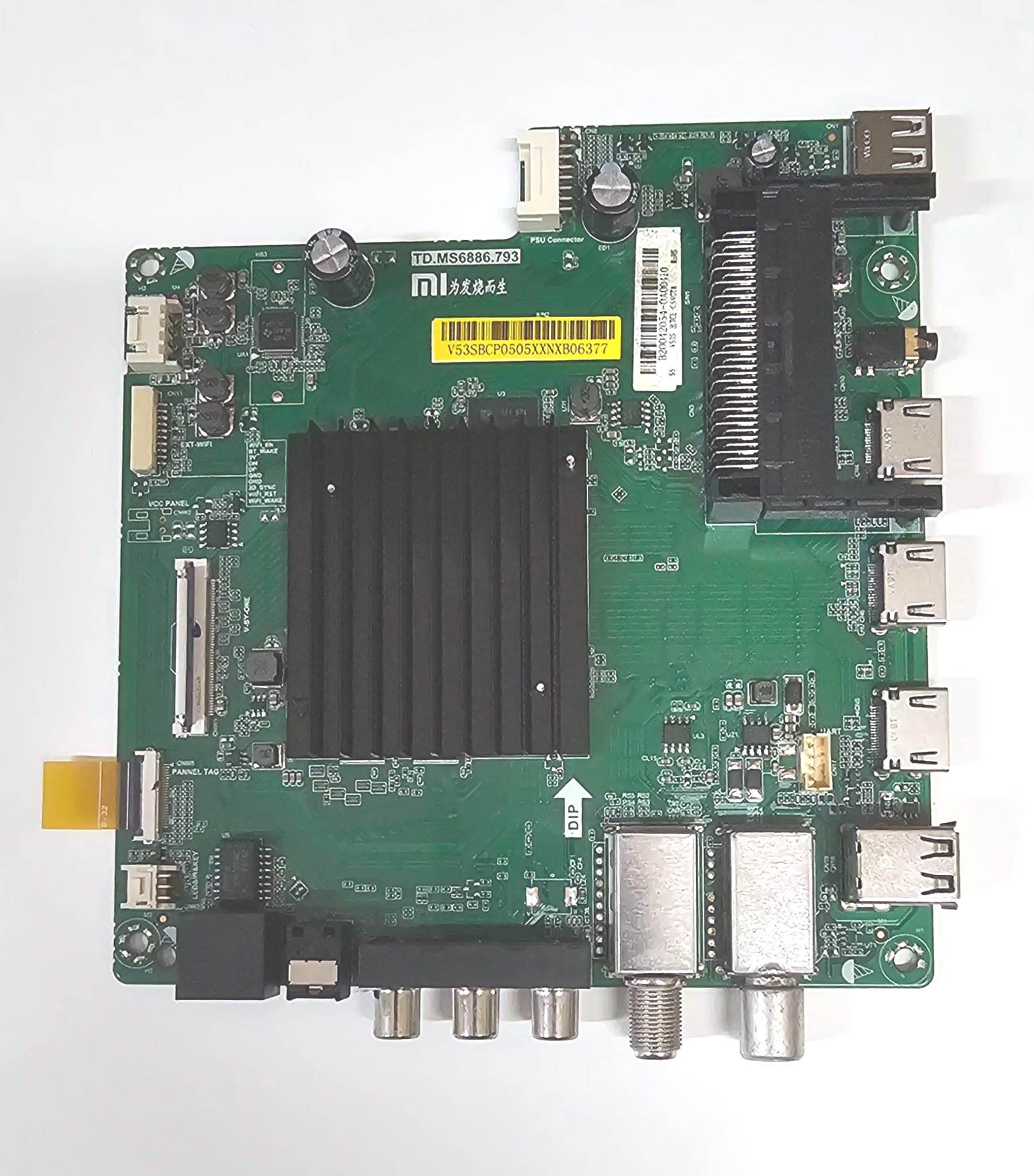 Main board Xiaomi TD.MS6886.793 L55M5-5ASP Painel LVU550CSDX E0120 - B2042054-0A00410 - Usada