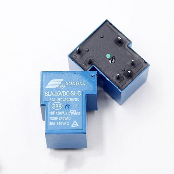 Relé industrial 6 Pinos SLA-05DC-SL-C  5V 30A