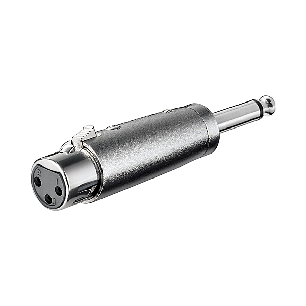 Adaptador 6,35 Macho Mono / XLR Fêmea
