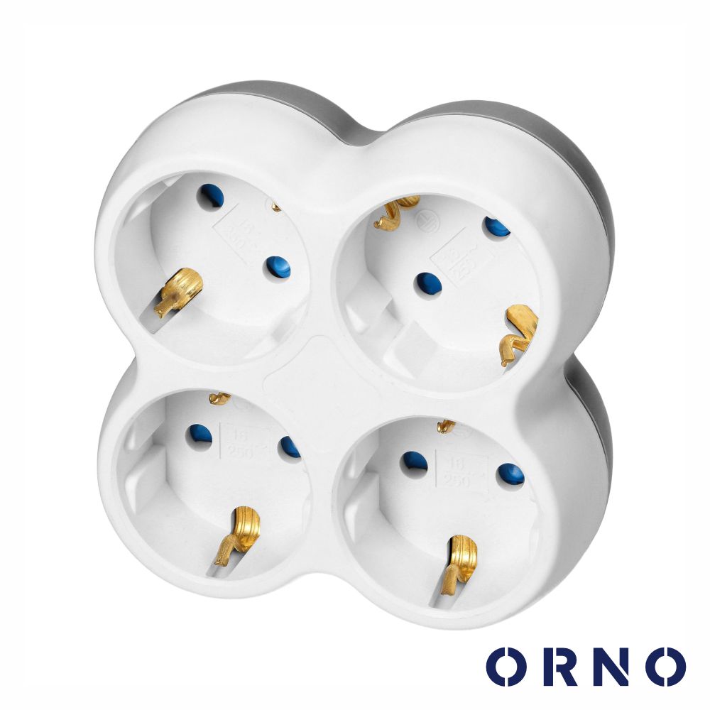 Adaptador Schuko / 4x  Schuco  Orno