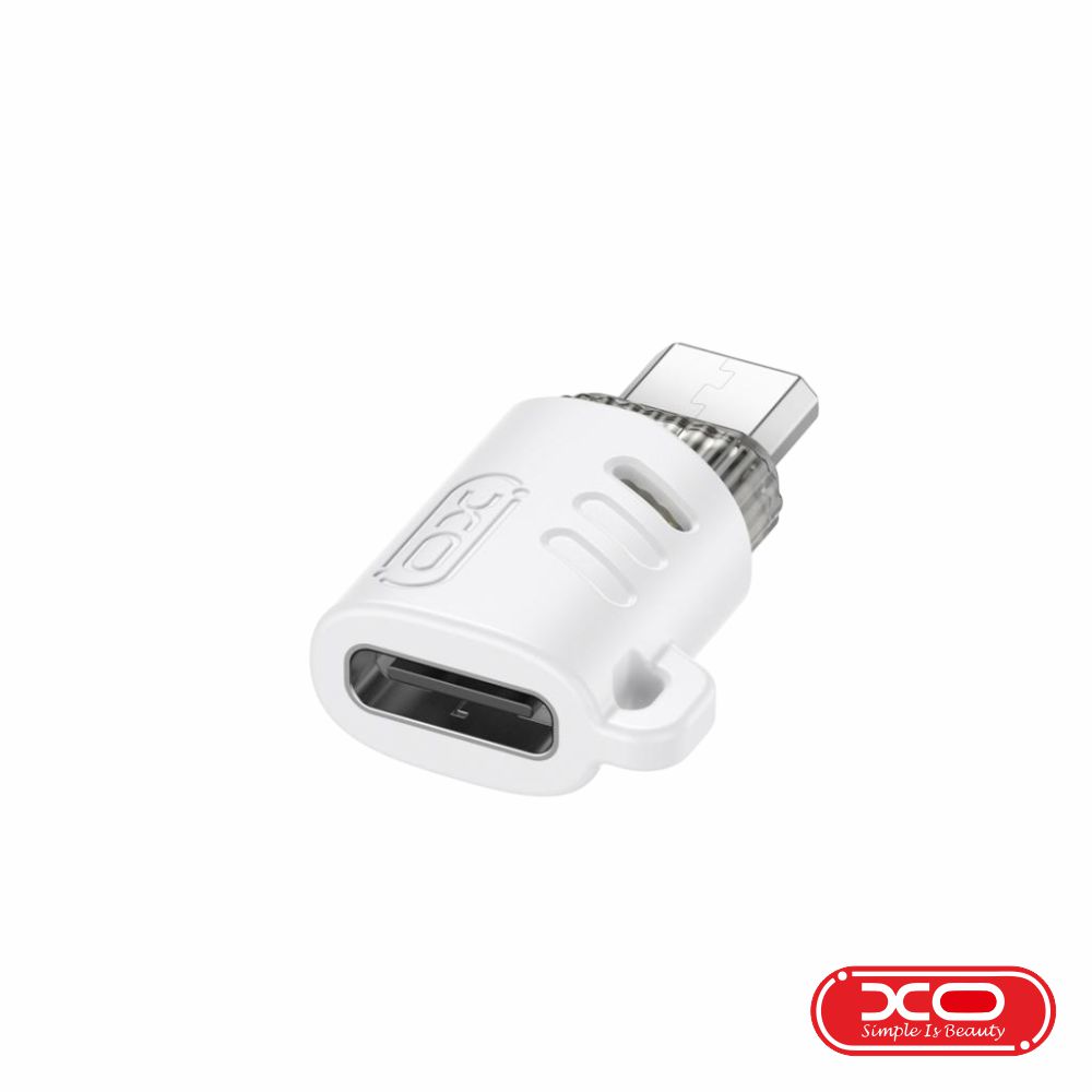 Adaptador USB-C Fêmea P/ Micro USB-B Macho Branco XO