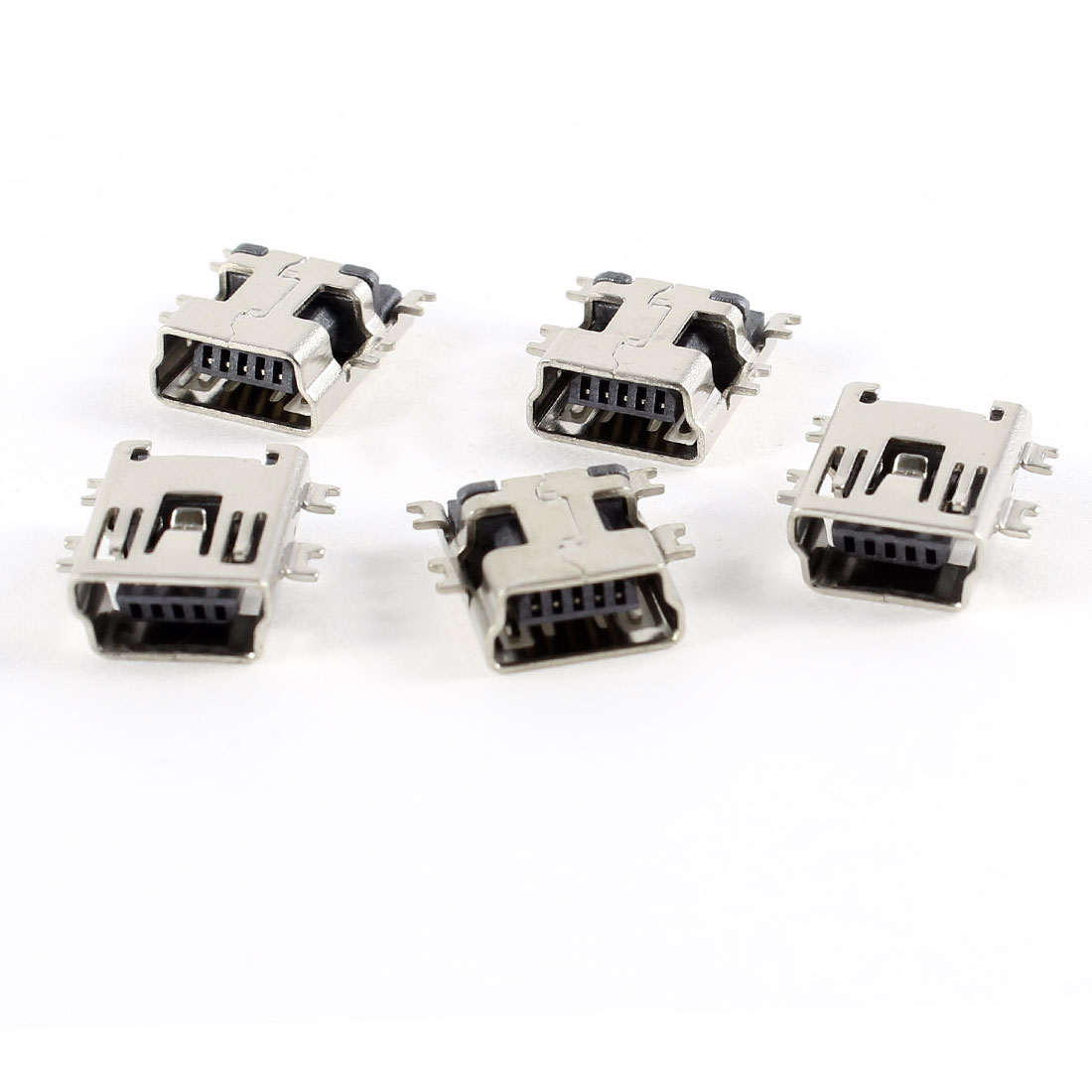 FICHA MINI USB TIPO MINI "B" FEMEA 5 PINOS SMD
