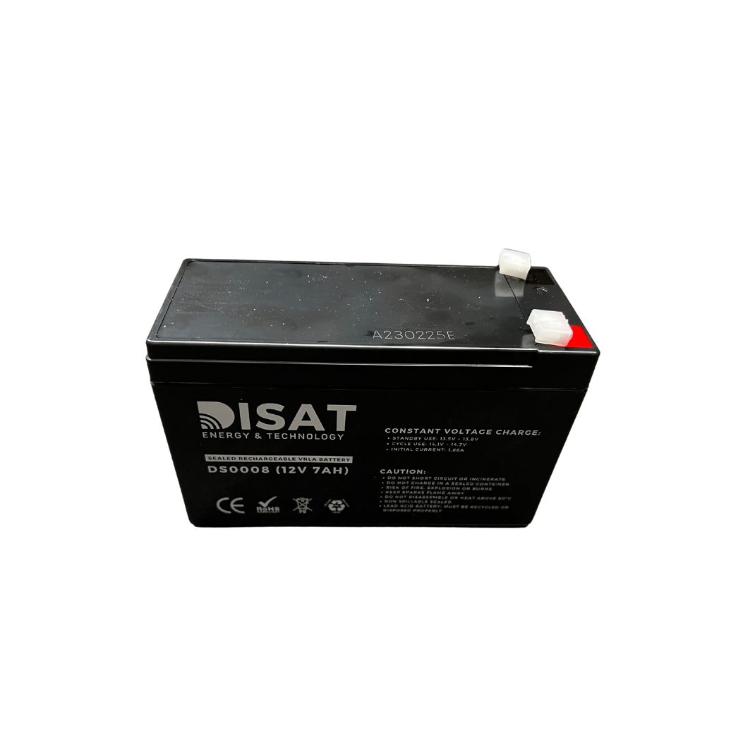 Bateria de Chumbo 12V  7Ah  DISAT DS0008  (151x65x94)