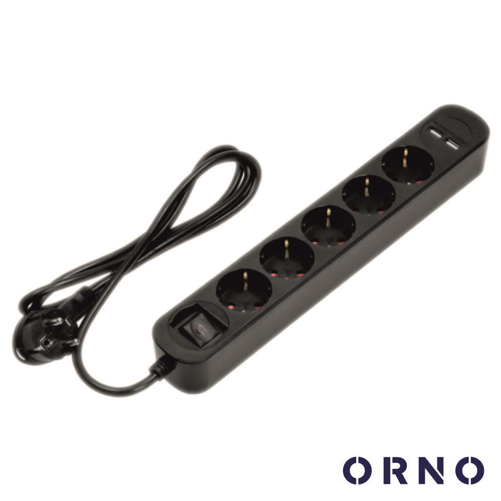 Extensão Elétrica 5 Vias Shucko 2x USB 1,5mt c/ Interruptor