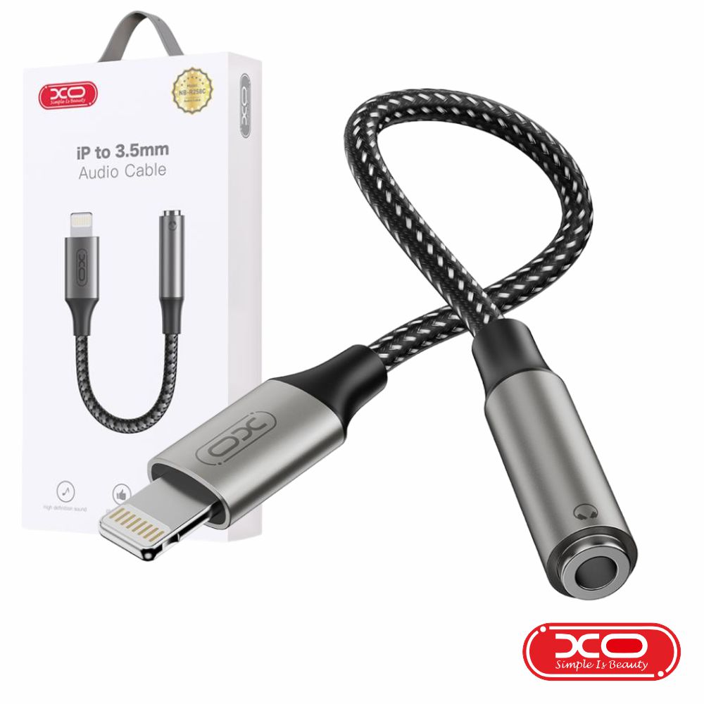 Cabo Adaptador De Lightning P/ Ficha Jack 3.5mm Preto
