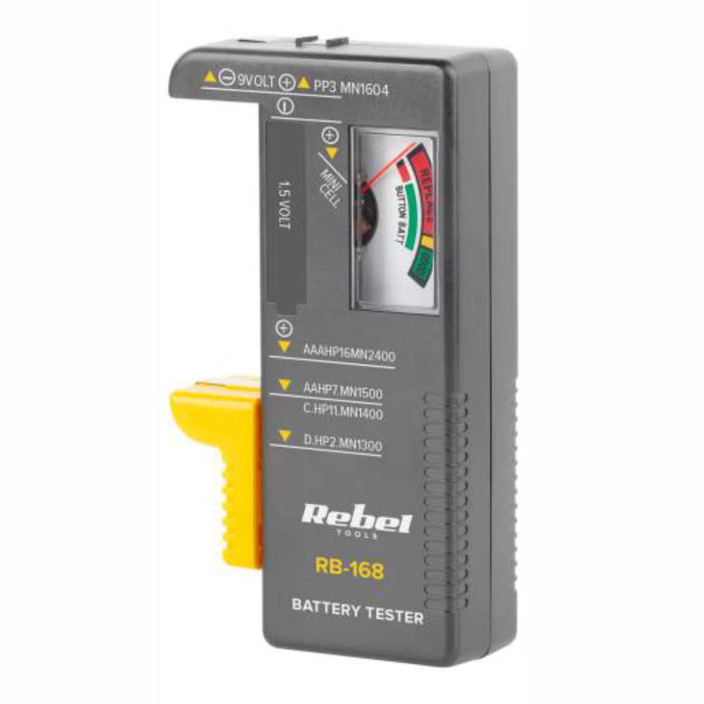 TESTADOR DE PILHAS UNIVERSAL AA/AAA/C/D/9V - ANALOGICO