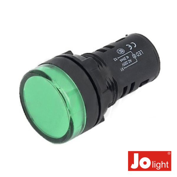 - Indicador redondo de painel a LED
- Tensão de funcionamento: 230Vac
- Estrutura em plástico Preta, 46mm
- Diâmetro: Ø19.5mm, furação: Ø16mm
- Conexão por Terminais de parafuso
- Cor do LED: Ver