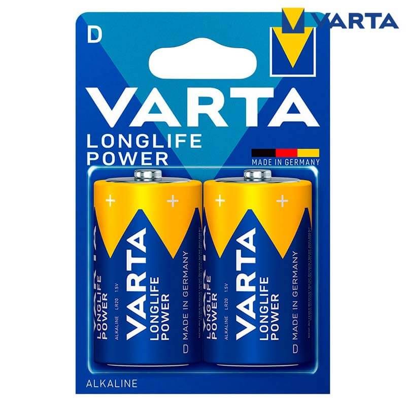 Pilha Alcalina LR20/D 1.5v 2x Longlife Power VARTA