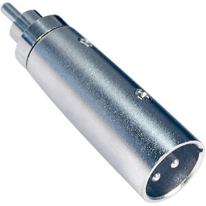 Adaptador XLR Macho / RCA Macho