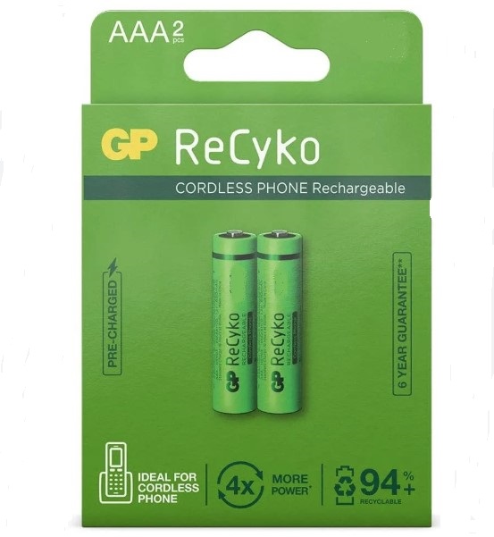 Pilha GP R3 NI-MH 850mA Recyko  Blister 2