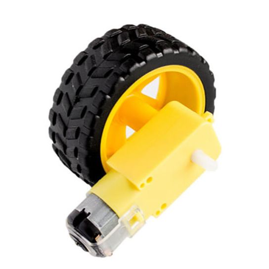 Kit Motor Reductor + Roda 65mm p/ Carro p/ Funduino