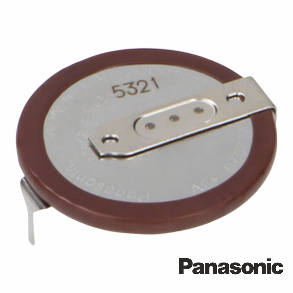 Pilha de lítio recarregável VL2020 3.0V 20mAh c/ 2 pinos - Panasonic