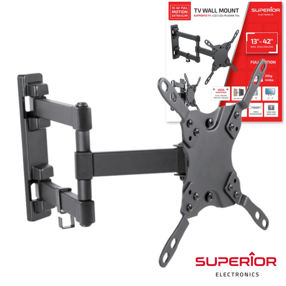 SUPORTE LCD 13-42" - 20Kg  2 Braços vesa 75 a 200 p