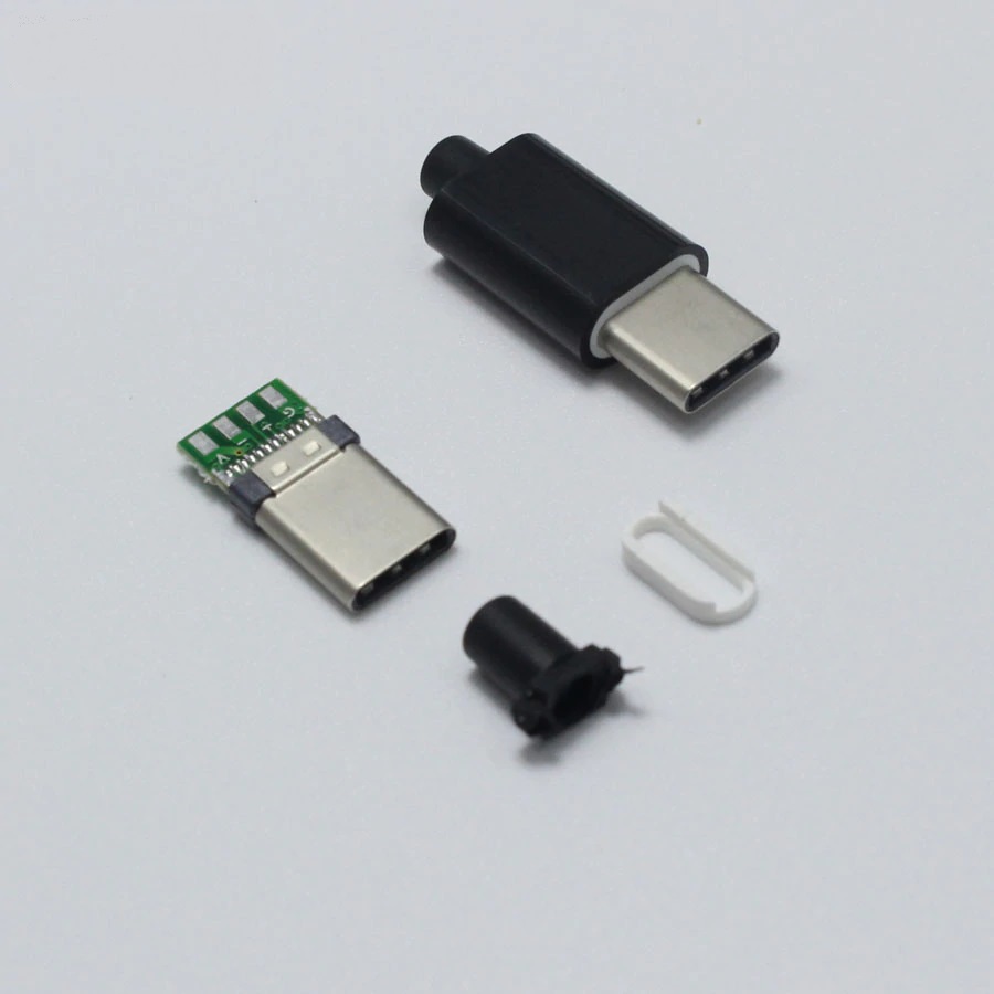Ficha USB-C 3.1 Macho p/ Soldar