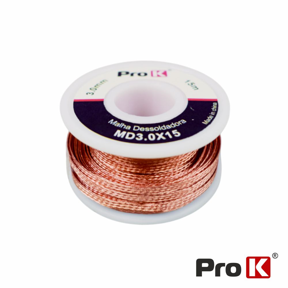 Malha para Dessoldar 3mm 15mt  ProK